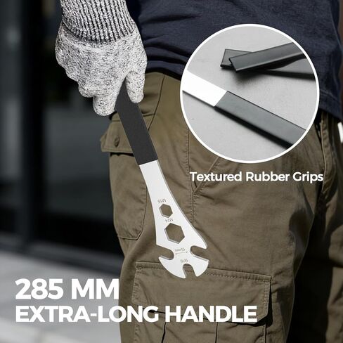 Bike Pedal Wrench, Cr-V Steel Super Hard Bicycle Pedals Removal Tool, Bicycle Pedal Wrench with Rubber Grip for Road Mountain E-Bike in Saudi Arabia