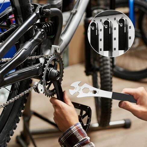 Bike Pedal Wrench, Cr-V Steel Super Hard Bicycle Pedals Removal Tool, Bicycle Pedal Wrench with Rubber Grip for Road Mountain E-Bike in Saudi Arabia