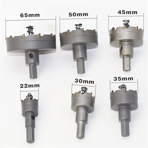 6 قطعة كربيد TCT مجموعة لقمة مثقاب سبائك الفولاذ المقاوم للصدأ هول المنشار أداة 22 مللي متر/30 مللي متر/35 مللي متر/45 مللي متر/50 مللي متر/65 مللي متر in Kuwait