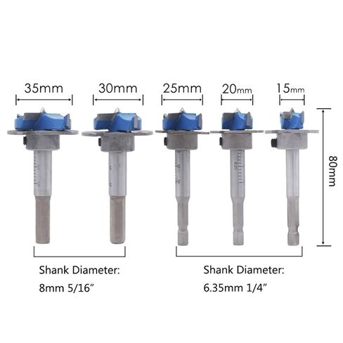5 قطعة 15-35 مللي متر النجارة لقمة ثقب مجموعة المفصلي ثقب المنشار فتاحة قابل للتعديل تحديد المواقع كربيد تلميح أداة in Kuwait