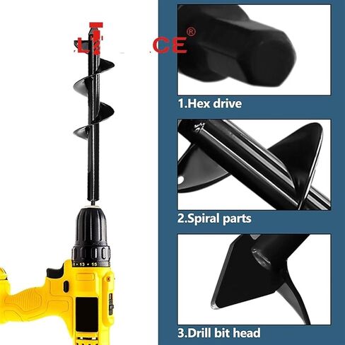 دوامة مثقاب الخشب 8x30 سنتيمتر لمبة عرافة رمح اوجير ساحة الفراش آخر ثقب حفار أدوات 1 قطعة in Kuwait