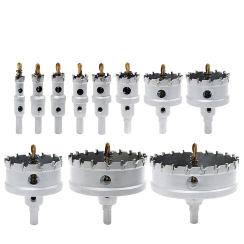 12-200 مللي متر ثقب المنشار لقمة ثقب سبائك كربيد الكوبالت الفولاذ المقاوم للصدأ لوحة الحديد قطع معدنية عدة 1 قطعة (الحجم: 59 مللي متر) in Kuwait