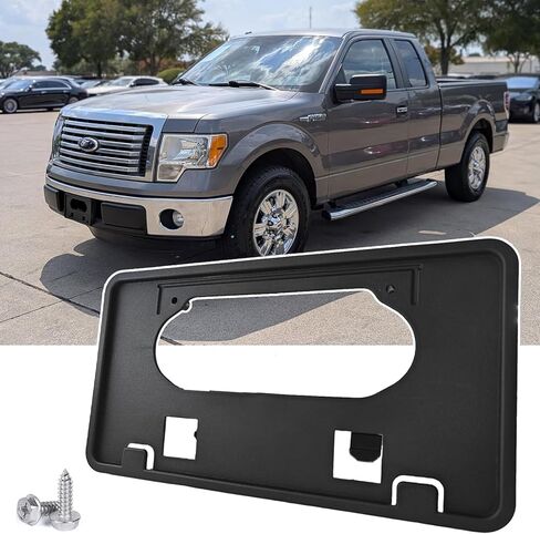 غطاء وسادة حماية المصد الأمامي F150 ودعامة إطار لوحة الترخيص لـ 2021 2022 2023 Ford F-150 استبدال # ML3Z-17E810-AA، ML3Z-17E811-AA، ML3Z-17A385-BB، ML3Z17A385BB in Saudi Arabia