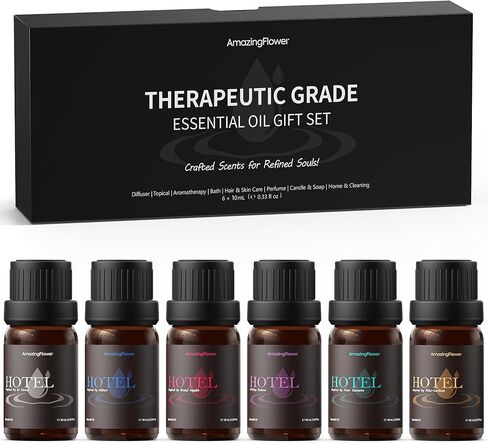 AMAZING FLOWER Hotel Scent Diffuser Oils, Fragrance Oils Set, 10mL | 0.34 Fl Oz x 6 in Saudi Arabia