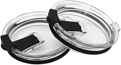 Tumbler Replacement Lid for 20 oz, 30 oz Tumbler - Splash Resistant, Leak Spill Proof and Straw Friendly (30 oz Black) in Saudi Arabia