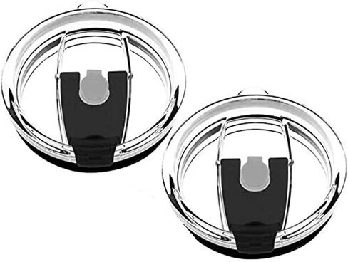 Tumbler Replacement Lid for 20 oz, 30 oz Tumbler - Splash Resistant, Leak Spill Proof and Straw Friendly (30 oz Black) in Saudi Arabia