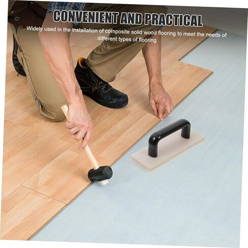 TEHAUX Indoor Floor Tapping Block Tool Nylon Installation Block with Handle for Composite Hardwood and Vinyl Flooring Simplifies Floor Installation Process Protects Flooring in Saudi Arabia