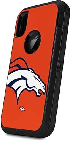 Skinit Decal Skin Compatible with OtterBox Defender iPhone XR - Officially Licensed NFL Denver Broncos Large Logo Design in Saudi Arabia