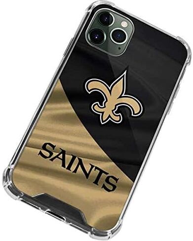 حافظة هاتف Skinit الشفافة متوافقة مع iPhone 12 Pro Max - تصميم مرخص رسميًا من NFL New Orleans Saints in Saudi Arabia