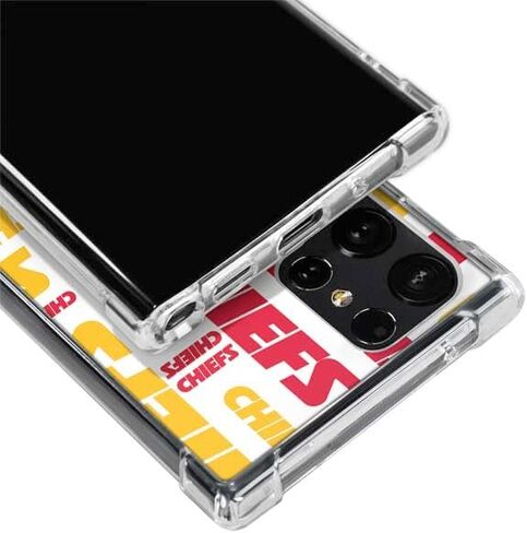Skinit Clear Phone Case Compatible with Galaxy S24 Ultra - Officially Licensed NFL Kansas City Chiefs White Blast Design in Saudi Arabia