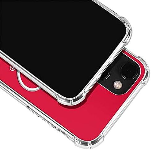 حافظة هاتف Skinit الشفافة متوافقة مع iPhone 13 - تصميم خلفية صلبة مرخص رسميًا من NHL Carolina Hurricanes in Saudi Arabia