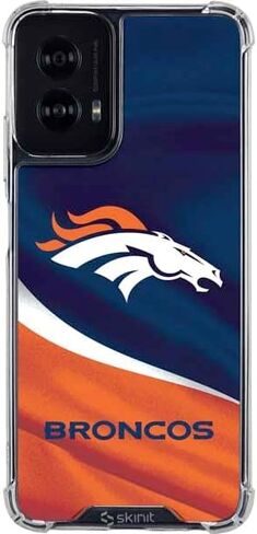Skinit Clear Phone Case Compatible with Moto G Power 5G (2024) - Officially Licensed NFL Denver Broncos Design in Saudi Arabia
