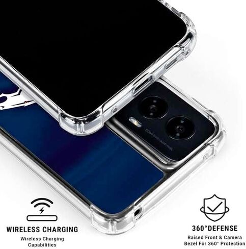 Skinit Clear Phone Case Compatible with Moto G Power 5G (2024) - Officially Licensed NFL Denver Broncos Design in Saudi Arabia