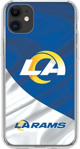 حافظة هاتف Skinit الشفافة متوافقة مع iPhone 11 - تصميم NFL Los Angeles Rams مرخص رسميًا in Saudi Arabia