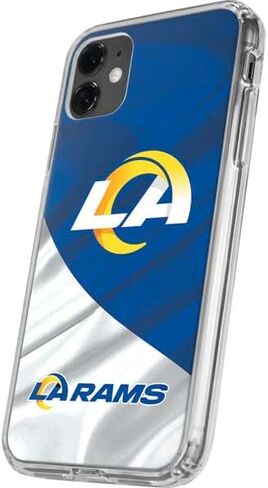 حافظة هاتف Skinit الشفافة متوافقة مع iPhone 11 - تصميم NFL Los Angeles Rams مرخص رسميًا in Saudi Arabia