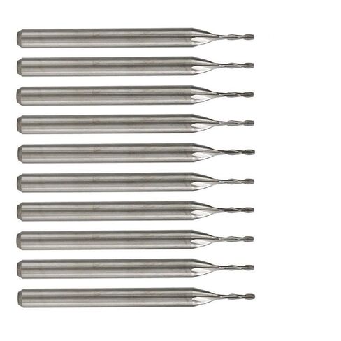 10pcs Ball Nose Router Bits 3.175mm Shank Sprial Milling Cutter Carbide End Mill Length 38mm Set 2 Flutes CNC Engraving Bit in Saudi Arabia