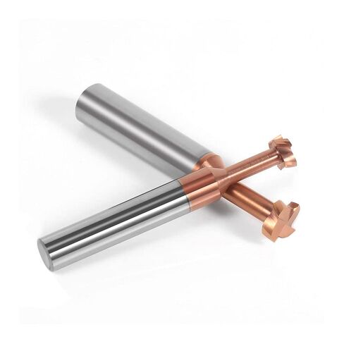 1pcs 4 Flutes T Slot End Mill Cutter 6mm 8mm Shank Integral Tungsten Steel HRC55 Milling CNC Grooving Knife Carbide Router Bits in Saudi Arabia