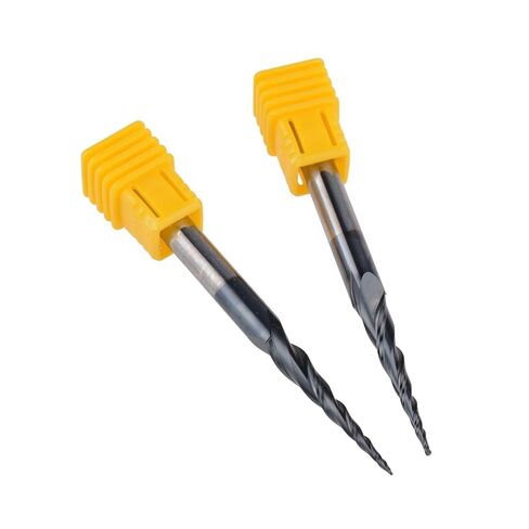 2pcs 2-Flute Tapered Ball Nose End Mills Tungsten Carbide Cutter R0.5D630.575L2F Solid 6mm CNC Taper Wood Metal Milling in Saudi Arabia