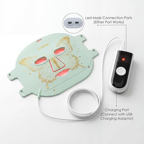 Red Light Therapy for Face, 4 Color Modes Red Light Therapy Mask, FDA-Cleared, 324 LEDs & Infrared for Anti-Wrinkle, Blue Light for Acne & Oil Control, Skin Tightening Home Skincare in Saudi Arabia