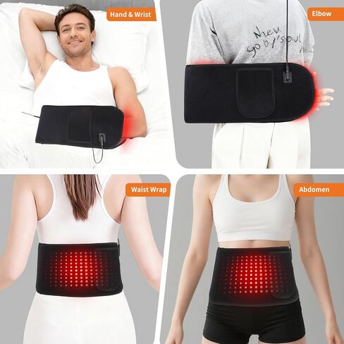العلاج بالضوء الأحمر لليدين، قفاز العلاج بالضوء لمعصم إصبع الذراع، العلاج بالأشعة تحت الحمراء والعلاج بالضوء الأحمر للجسم، حزام مزدوج الطول الموجي 150 مصباح LED in Kuwait