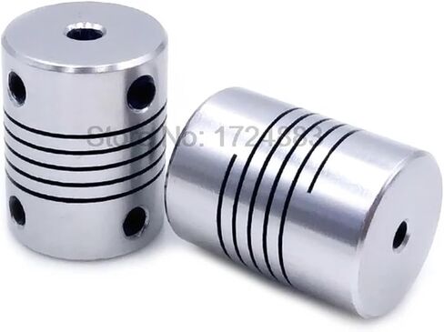 5pcs 5 8 6.35mm 8mm 10mm D19*L25 Aluminium Flexible Jaw Shaft Coupling CNC Stepper Motor Coupler Encoders Engraving Machine(3x6.35) in Saudi Arabia