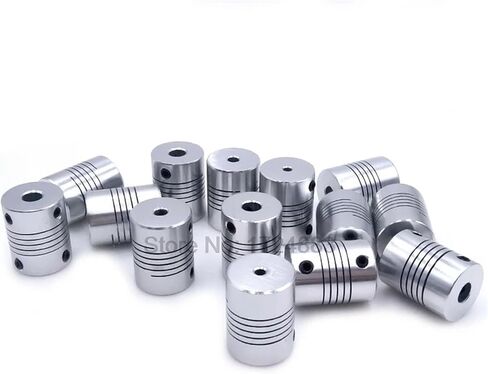 5pcs 5 8 6.35mm 8mm 10mm D19*L25 Aluminium Flexible Jaw Shaft Coupling CNC Stepper Motor Coupler Encoders Engraving Machine(3x6.35) in Saudi Arabia