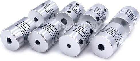 5pcs 5 8 6.35mm 8mm 10mm D19*L25 Aluminium Flexible Jaw Shaft Coupling CNC Stepper Motor Coupler Encoders Engraving Machine(3x6.35) in Saudi Arabia