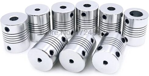 5pcs 5 8 6.35mm 8mm 10mm D19*L25 Aluminium Flexible Jaw Shaft Coupling CNC Stepper Motor Coupler Encoders Engraving Machine(3x6.35) in Saudi Arabia