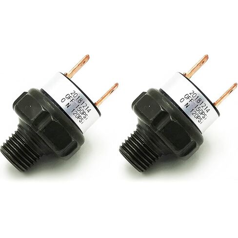 2 Pieces 90/120/145/150/175/200 PSI Air Pressure Switch Tank Mount Type Thread 1/4 NPT 12V/24V for Train/Air Horn (145-175PSI*2) in Kuwait
