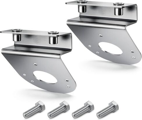 2 حزمة من دعامات ضوء البطيخ 45 درجة، مثبتة على الفولاذ المقاوم للصدأ لأضواء البطيخ مقاس 4 بوصات، لا توجد دعامات إطار حفر لشبه الشاحنات والشاحنات الصغيرة والمقطورات، وتتضمن الأجهزة in Kuwait