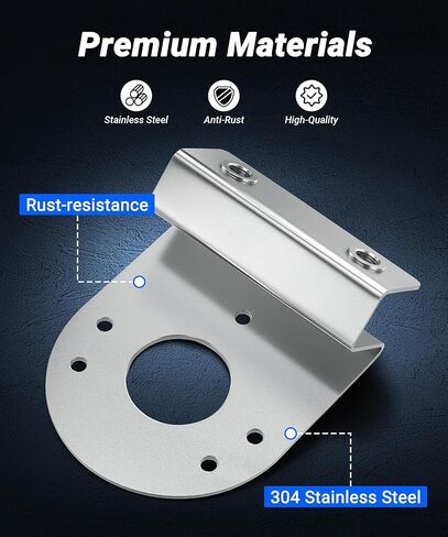 2 حزمة من دعامات ضوء البطيخ 45 درجة، مثبتة على الفولاذ المقاوم للصدأ لأضواء البطيخ مقاس 4 بوصات، لا توجد دعامات إطار حفر لشبه الشاحنات والشاحنات الصغيرة والمقطورات، وتتضمن الأجهزة in Kuwait