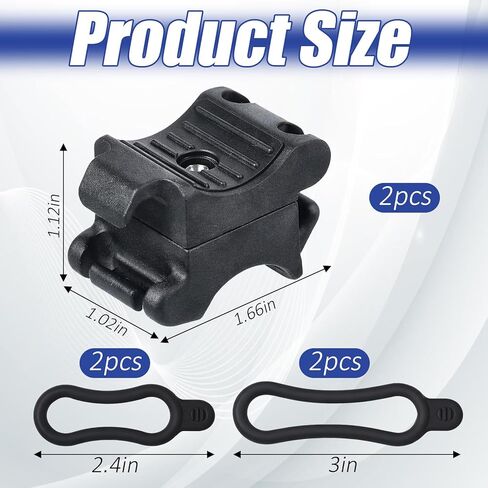 2 Pack Universal Bike Flashlight Mount Bikes Flashlight Holder Mountain Bike Accessories Bicycle Light Mount in Saudi Arabia