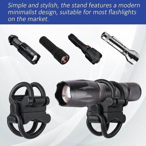2 Pack Universal Bike Flashlight Mount Bikes Flashlight Holder Mountain Bike Accessories Bicycle Light Mount in Saudi Arabia