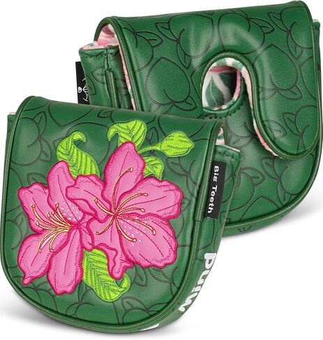 Big Teeth Golf Putter Cover Blade, Df3 Putter Cover for L.A.B. Df3 Golf Putter Headcover “Georgia On My Mind" Masters Theme Df3 Putter Headcover Magnetic Closure Green Peaches, Azaleas in Saudi Arabia