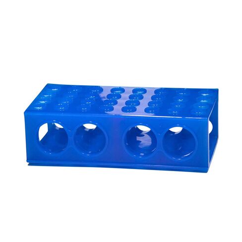 64-Place Flipper Microtube Rack w/Tray (5 Racks) - Durable Reversible Fluorescent Rack to Accommodate Popular Tube Sizes - Chemically Resistant Polypropylene Tubes - Laboratory Equipment in Kuwait