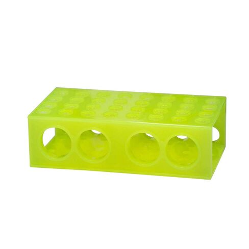 64-Place Flipper Microtube Rack w/Tray (5 Racks) - Durable Reversible Fluorescent Rack to Accommodate Popular Tube Sizes - Chemically Resistant Polypropylene Tubes - Laboratory Equipment in Kuwait