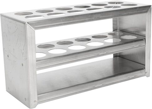 Centrifuge Tube Rack, 12 Holes, Sturdy Structure, Stable, Safe and Widely Used, 0.75 Inch Diameter Metal Test Tube Rack for Laboratory in Saudi Arabia