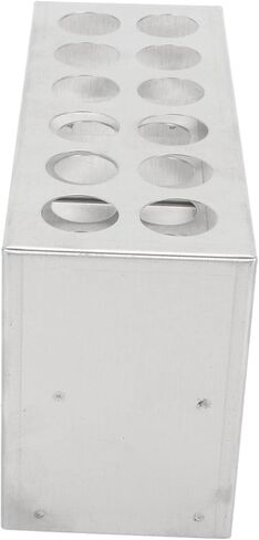 Centrifuge Tube Rack, 12 Holes, Sturdy Structure, Stable, Safe and Widely Used, 0.75 Inch Diameter Metal Test Tube Rack for Laboratory in Saudi Arabia