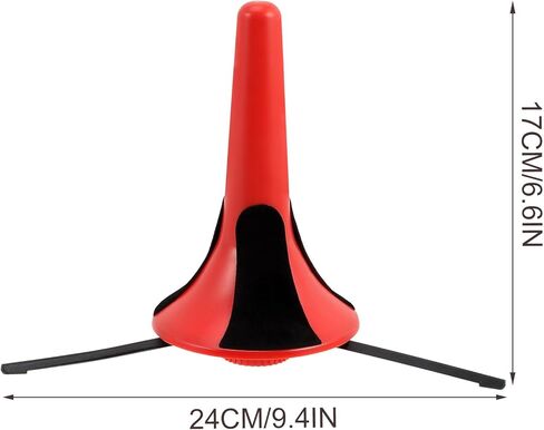 حامل كلارينيت محمول أحمر قابل للطي من Veemoon، حامل ثلاثي الأرجل، دعامة مزمار، ملحقات دعم أداة الرياح للسفر والتمرين in Kuwait