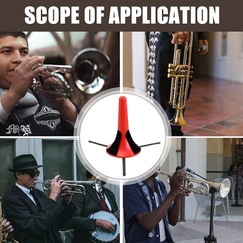 حامل كلارينيت محمول أحمر قابل للطي من Veemoon، حامل ثلاثي الأرجل، دعامة مزمار، ملحقات دعم أداة الرياح للسفر والتمرين in Kuwait