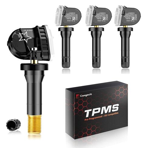 TPMS مبرمج مسبقًا 315 ميجا هرتز، مستشعر ضغط الإطارات مناسب لـ: -Chevy Suburban 2007-2020، Impala 2006-2020، Malibu 2008-2015، Camaro 2010-2015 (4 قطع) in Kuwait
