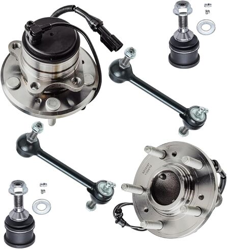 ديترويت المحور - 2WD العجلات الأمامية تحمل محاور عدة ل2005 كرايسلر 300 دودج ماغنوم، رف التوجيه السلطة وترس قضبان التعادل الخارجية تحمل العجلات واستبدال المحاور in Kuwait