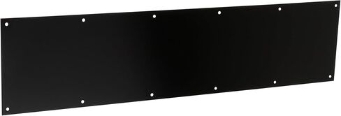 National Hardware N270-352 Door Kickplate - 8" x 34" Aluminum Matte Black Finish with Easy Surface Mounting Hardware Included in Saudi Arabia