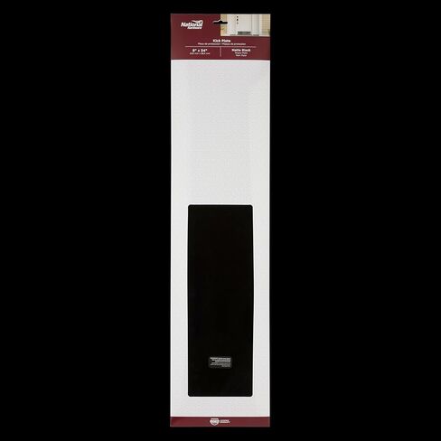 National Hardware N270-352 Door Kickplate - 8" x 34" Aluminum Matte Black Finish with Easy Surface Mounting Hardware Included in Saudi Arabia