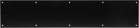 National Hardware N270-352 Door Kickplate - 8" x 34" Aluminum Matte Black Finish with Easy Surface Mounting Hardware Included in Saudi Arabia