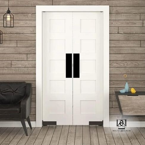 Deck the Door Decor | Door Push Plate - 3M Adhesive Mount - Multiple Sizes & Finishes (Shiny Brass, 4 x 16) in Saudi Arabia