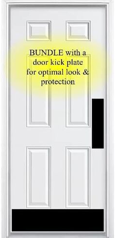 Deck the Door Decor | Door Push Plate - 3M Adhesive Mount - Multiple Sizes & Finishes (Shiny Brass, 4 x 16) in Saudi Arabia