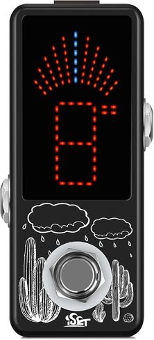 ISET Black Pedal Tuner Chromatic Mini Pedal Tuner With True Bypass For Guitar Bass Voilin Etc in Kuwait