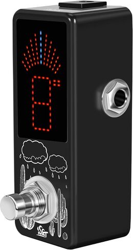 ISET Black Pedal Tuner Chromatic Mini Pedal Tuner With True Bypass For Guitar Bass Voilin Etc in Kuwait