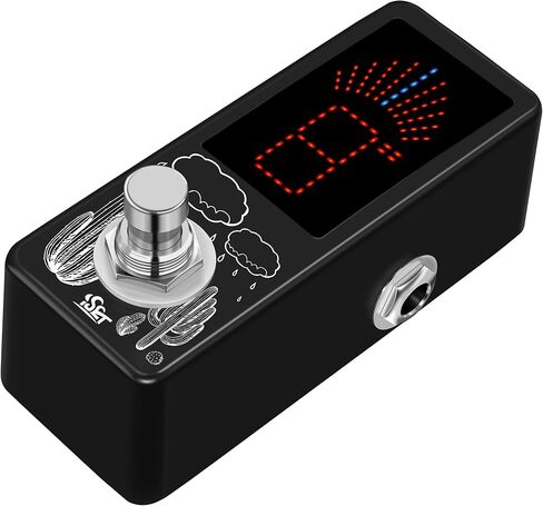 ISET Black Pedal Tuner Chromatic Mini Pedal Tuner With True Bypass For Guitar Bass Voilin Etc in Kuwait
